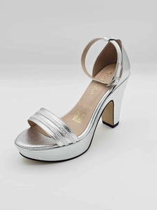 Tacones plateados | 12-0432 C