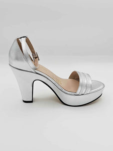 Tacones plateados | 12-0432 C
