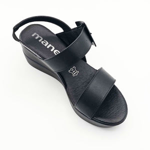 Sandalias de Piel Negras para Dama | MA335-13