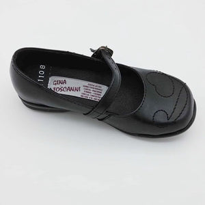 Zapato Escolar de Niña Negro con Correa - GT1108