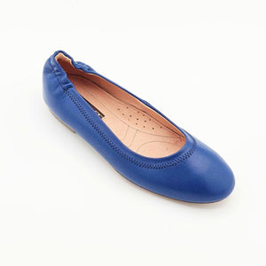 Ballet Flats Azules de Piel para Dama | 198-20
