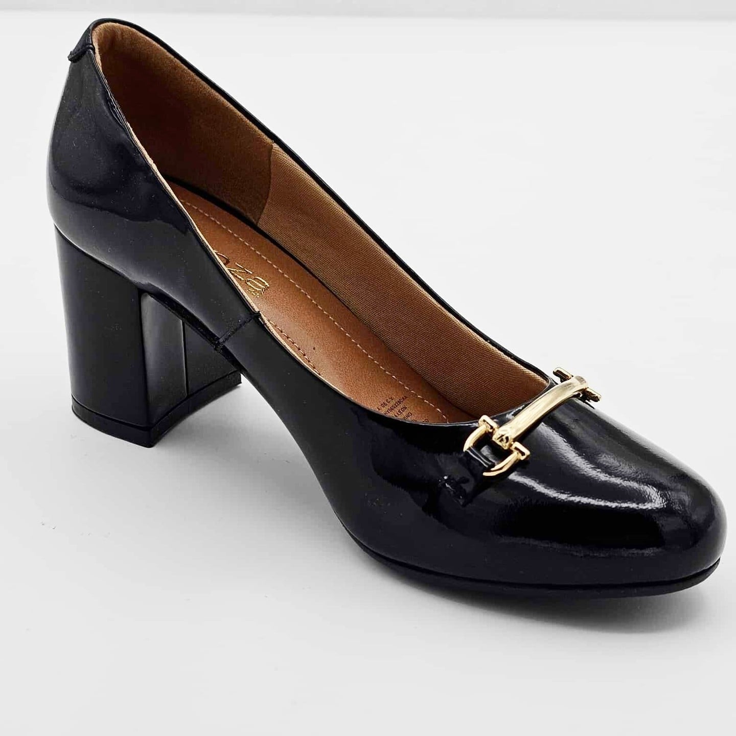 Zapatillas Vicenza de Charol Negro | V19804