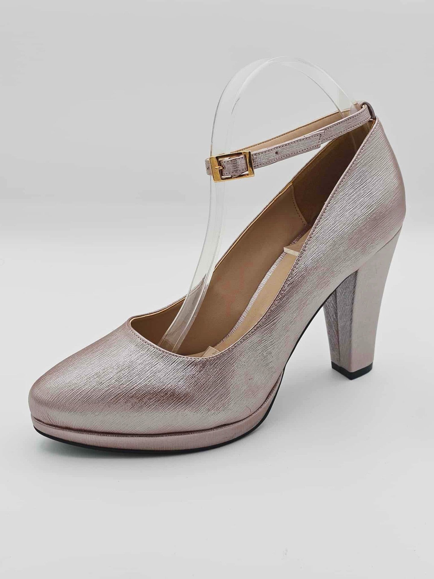 Zapatilla color mercurio para dama |01-0375 C