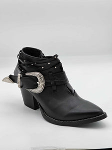 Calzado negro para dama |0122-464 S