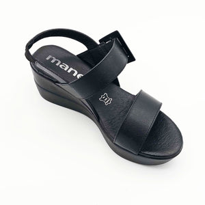 Sandalias de Piel Negras para Dama | MA335-13