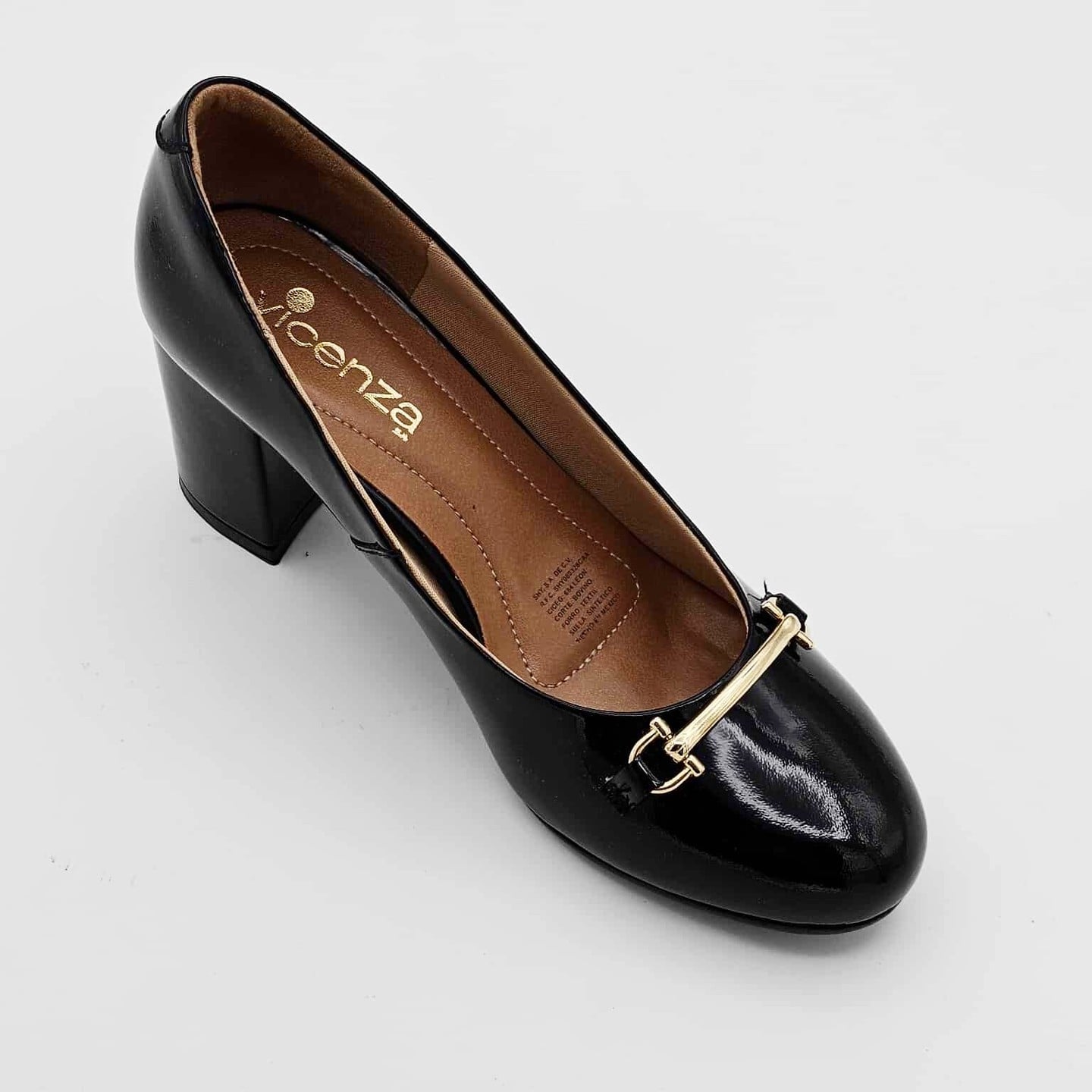 Zapatillas Vicenza de Charol Negro | V19804