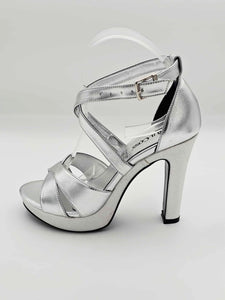 Tacones plateados | 06-0414 C