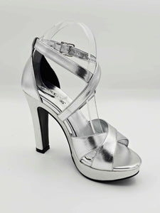 Tacones plateados | 06-0414 C