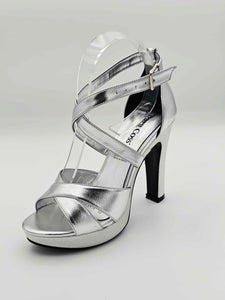 Tacones plateados | 06-0414 C