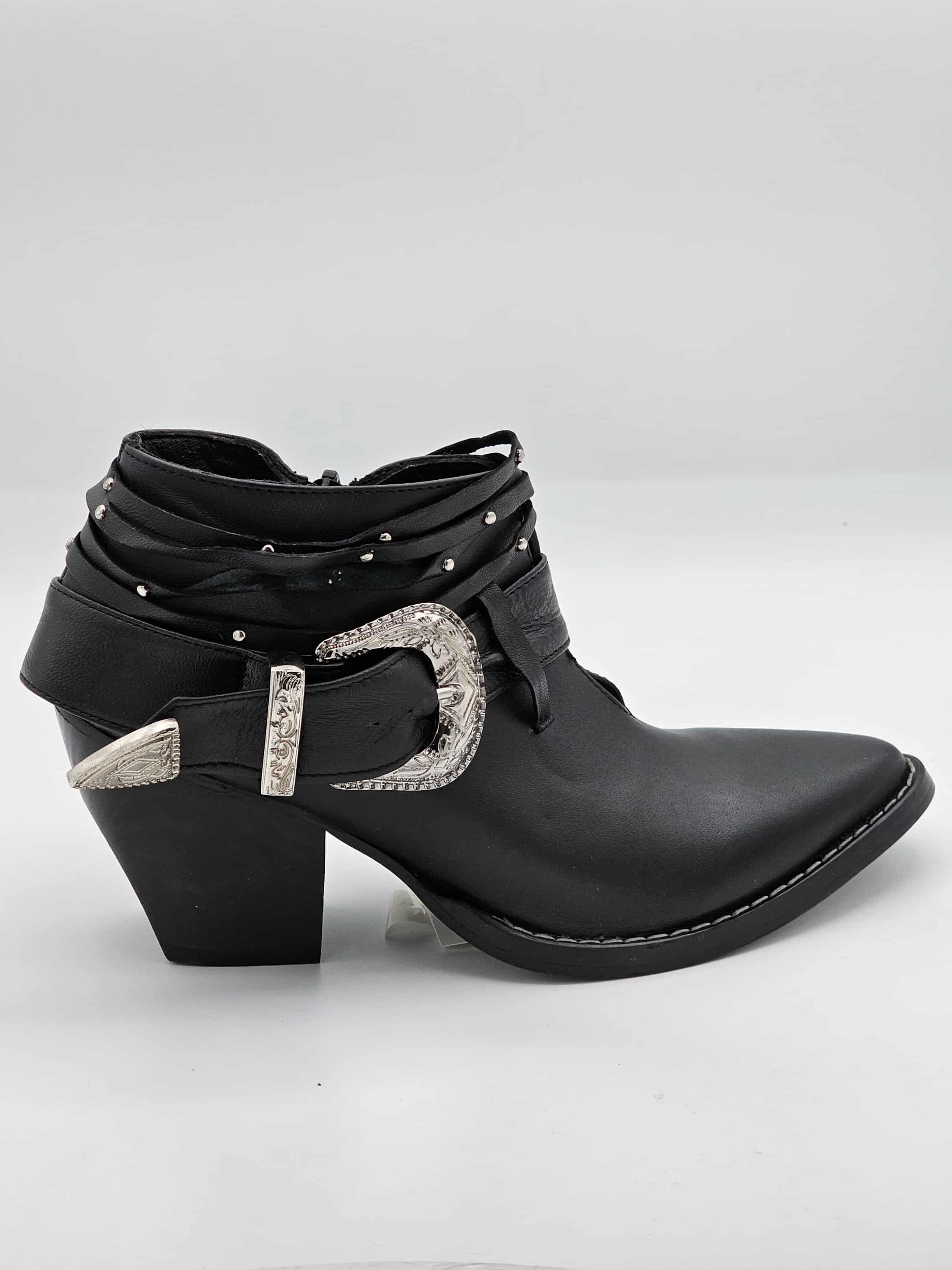 Calzado negro para dama |0122-464 S