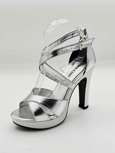 Tacones plateados | 06-0414 C