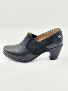 Zapatos de tacón bajos para dama en piel | 276-16