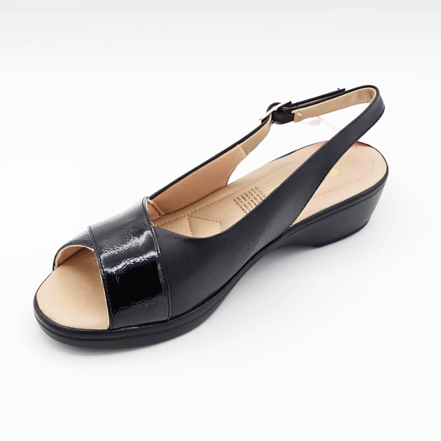 Sandalia de Piel Negra | V25103