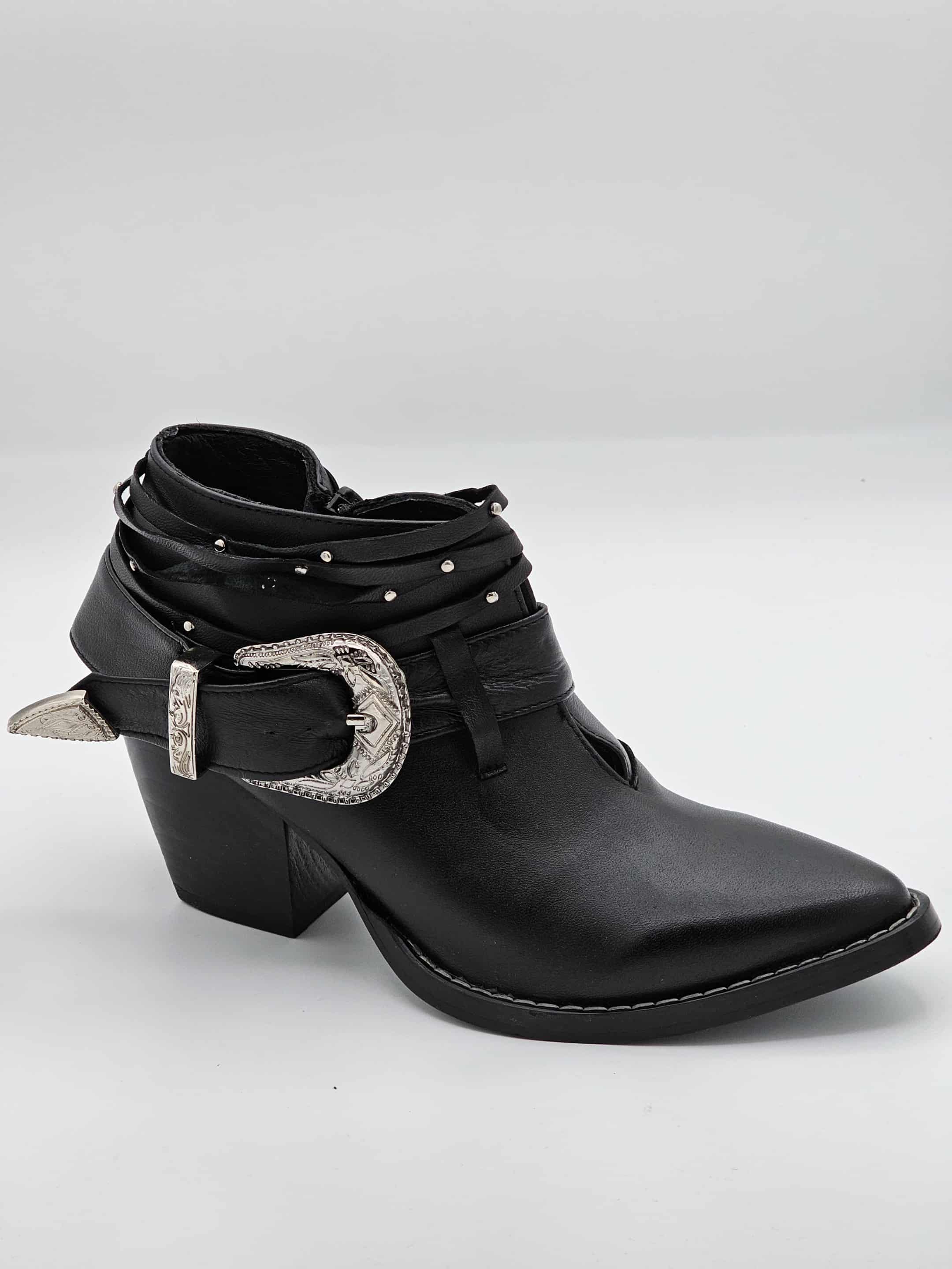 Calzado negro para dama |0122-464 S
