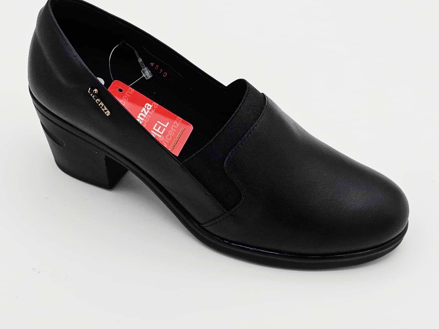 Zapatos de Tacón Corto con Punta Redonda | V4510