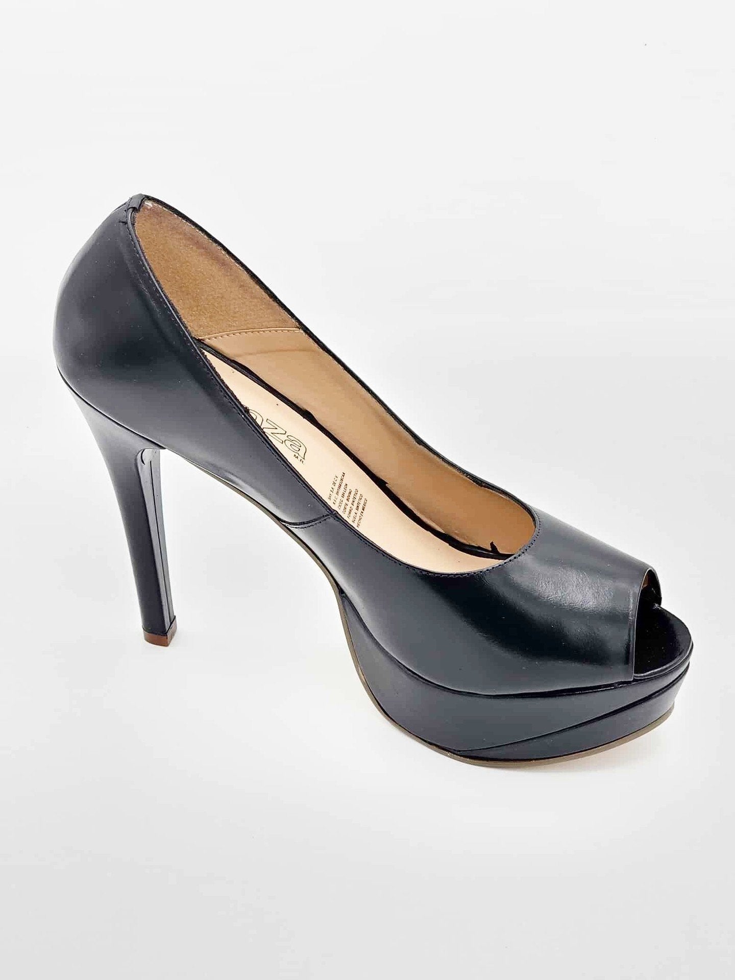 Zapato de Tacón de Plataforma y Punta Abierta | 7501