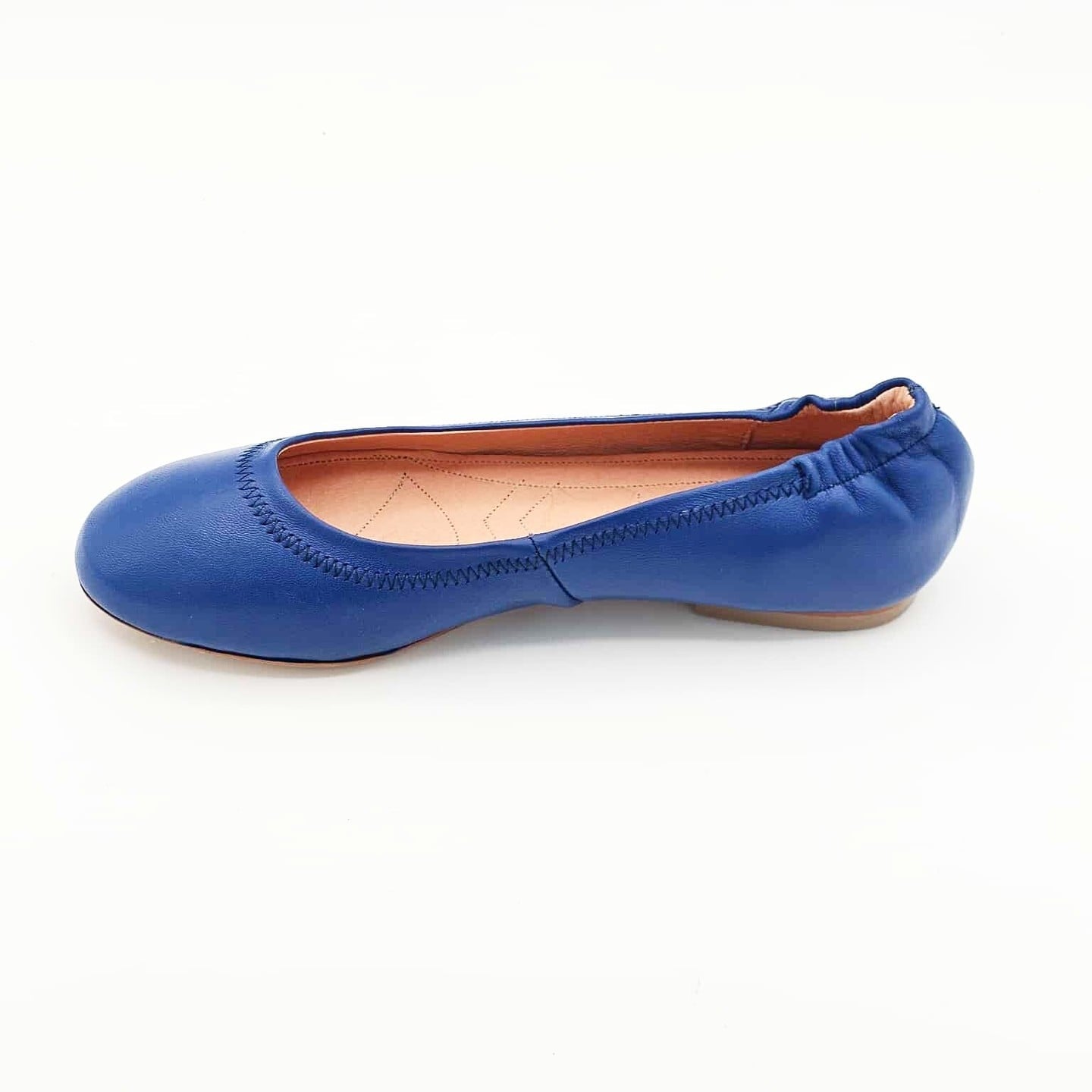 Ballet Flats Azules de Piel para Dama | 198-20